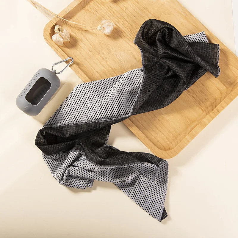 🧊 Cooling Ice Towel – Quick-Dry Microfiber Sports Towel for Fitness, Outdoor, Camping & Sweat Wiping