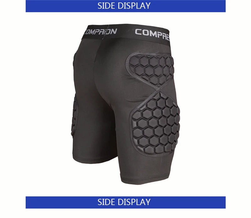 🩳 Goalkeeper Padded Shorts – EVA Sponge Hip Pad Protection Gear