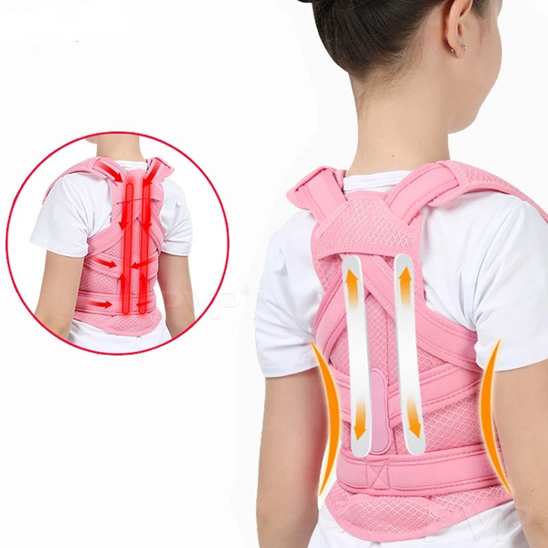 Posture Corrector Belt – Adjustable Shoulder & Waist Support for Adults & Kids