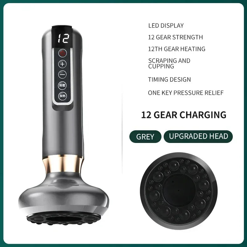 Tricolor Electric Gua Sha Massager – Anti-Cellulite Vacuum Therapy Cup