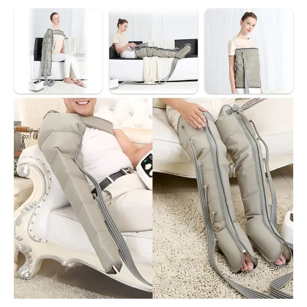 6-Cavity Air Compression Massager Parts – Leg Calf Waist Arm Lymph Drainage Accessories