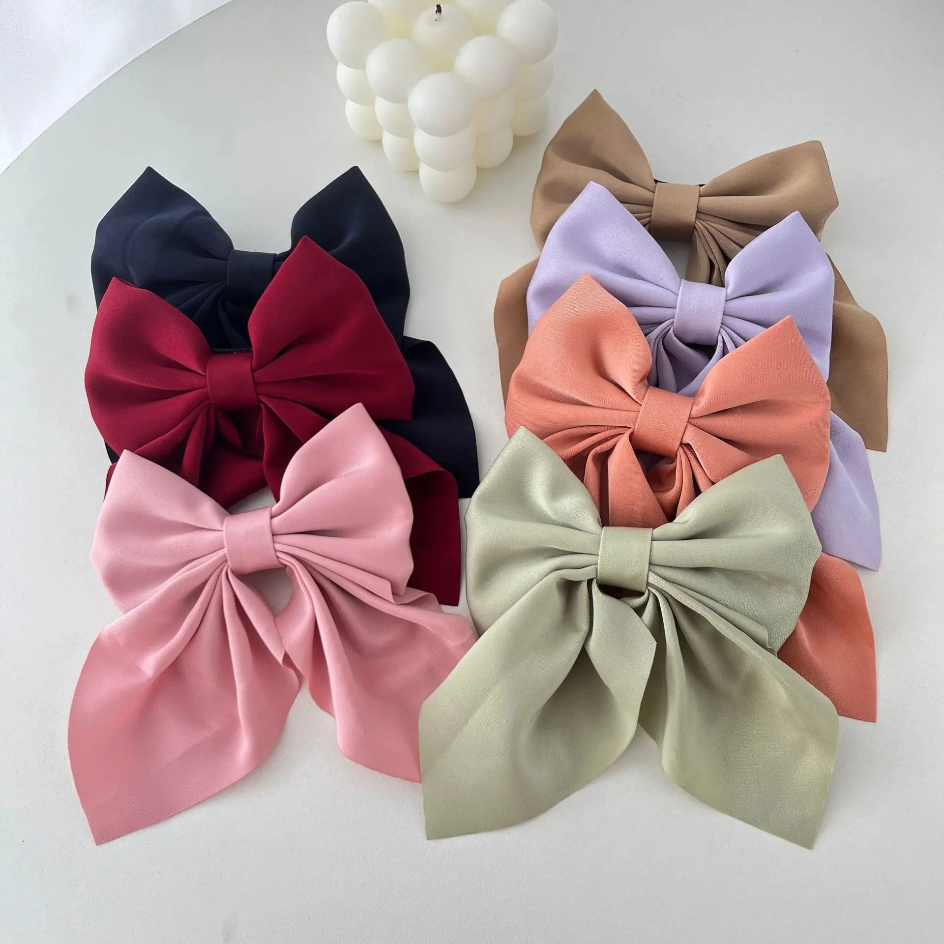 Satin Bow Hair Clips – Cute Butterfly Style Hairpins for Girls & Women, Elegant Hair Accessories