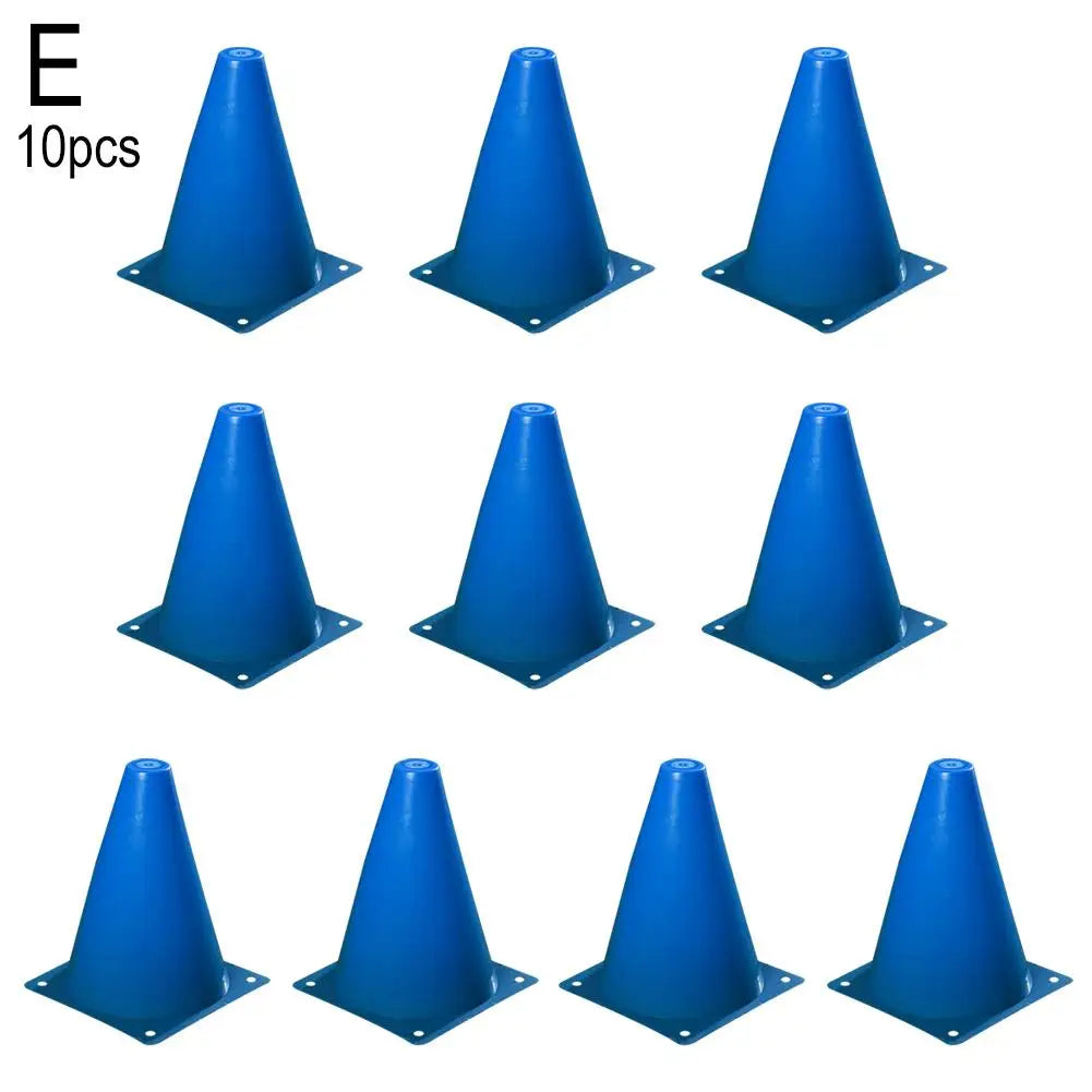 10PCS Soccer Training Marker Cones – Lightweight Football Practice Drill Cups