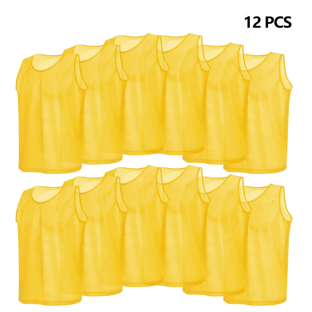 12PCS Kids Basketball Jerseys – Quick Dry Youth Soccer Training Pinnies Set