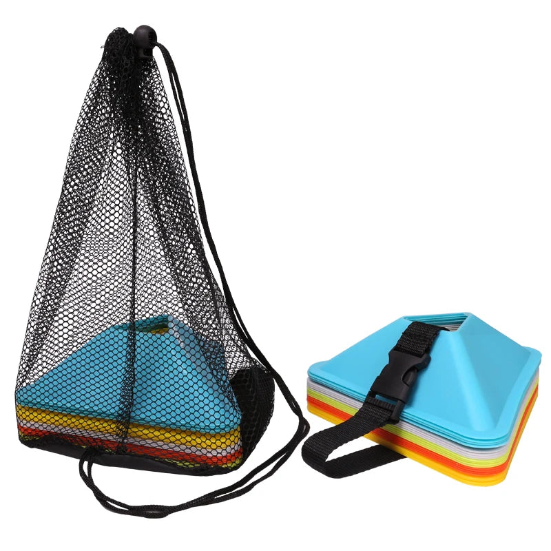 20/40PCS Triangle Soccer Cones – Agility Training Markers for Football & Sports Drills