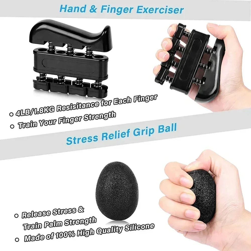 Adjustable Hand Grip Strengthener w/ Counter – Single, 6pcs or 7pcs Set