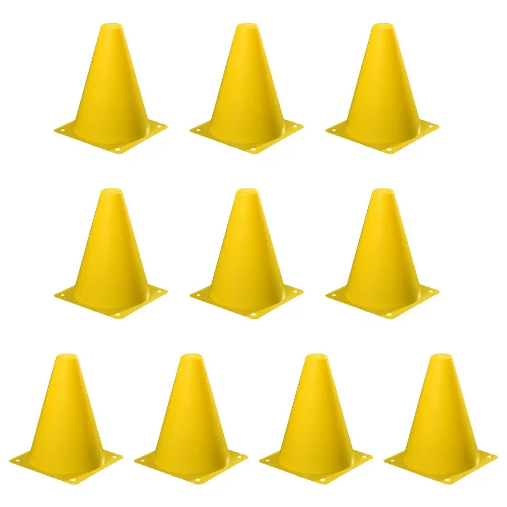 10PCS Soccer Training Marker Cones – Lightweight Football Practice Drill Cups