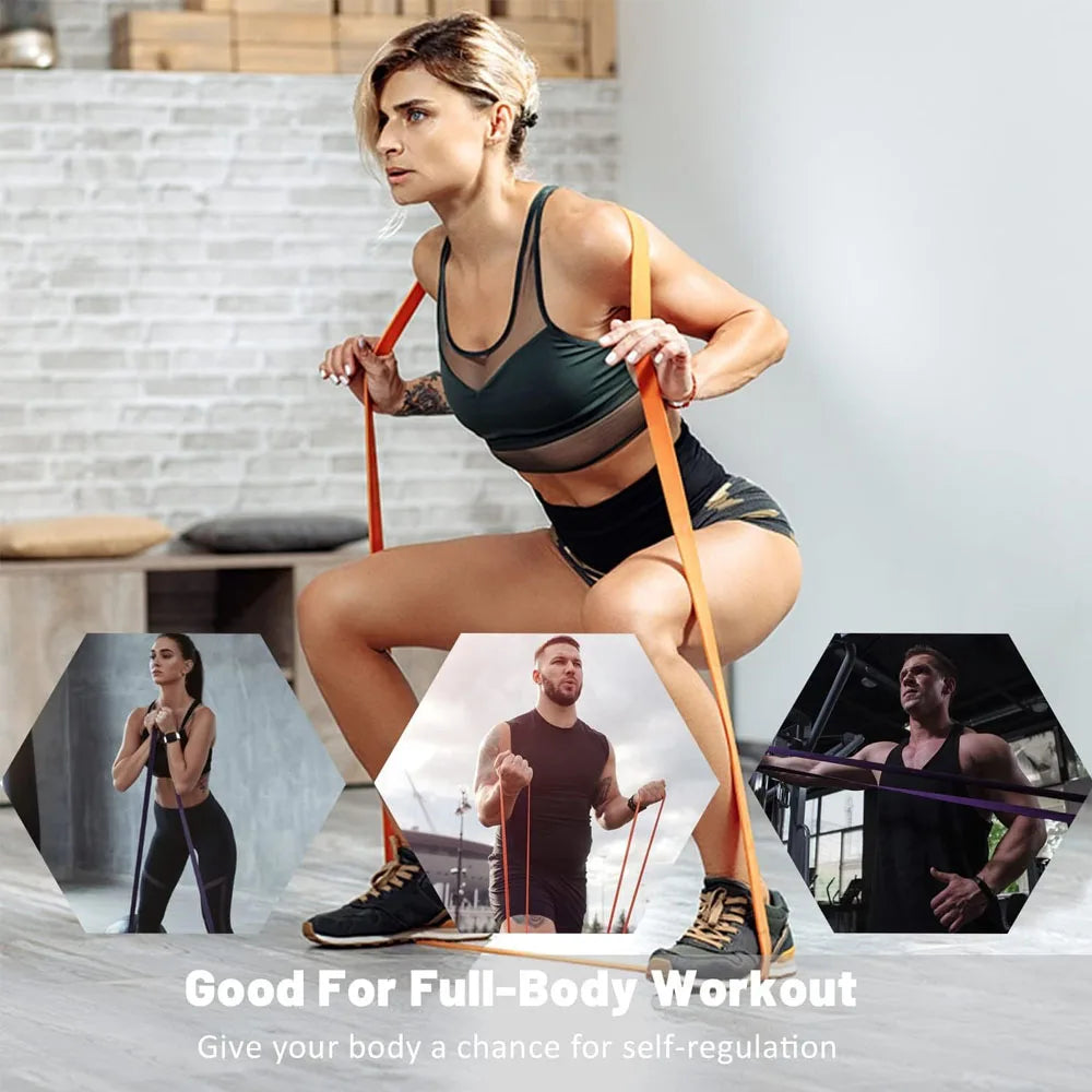 Heavy Resistance Band Set – Latex Strength Training & Pull-Up Assist Bands