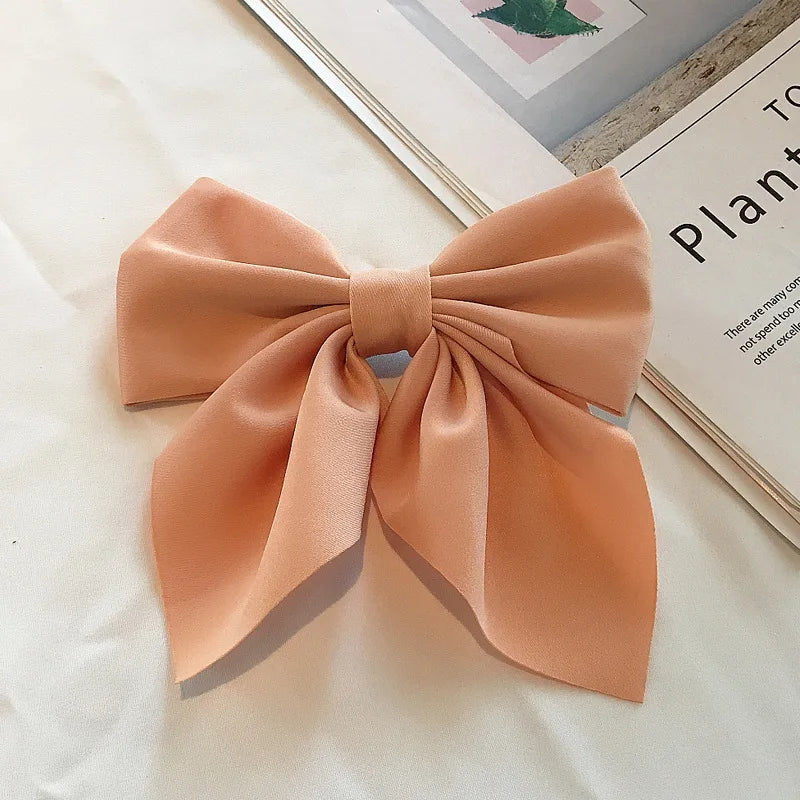 Satin Bow Hair Clips – Cute Butterfly Style Hairpins for Girls & Women, Elegant Hair Accessories