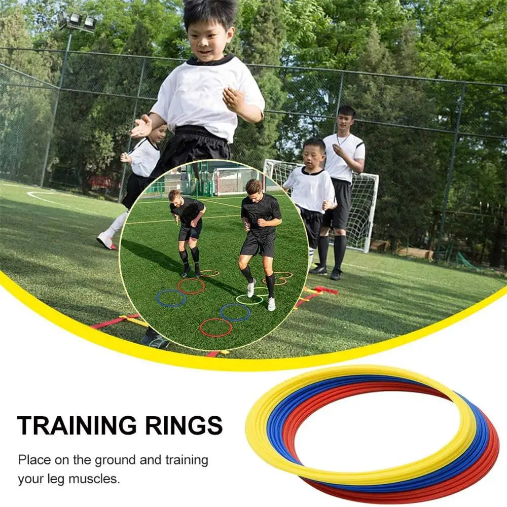 10PCS Agility Training Rings – Speed & Footwork Training Equipment for Soccer & Sports