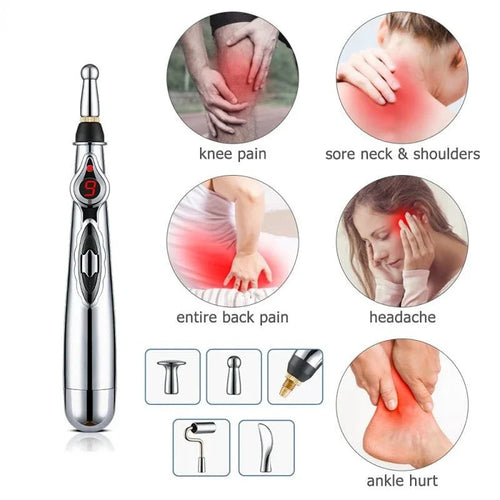 ⚡ Electric Acupuncture Massage Pen – Meridian Energy Laser Pen for Body Pain Relief
