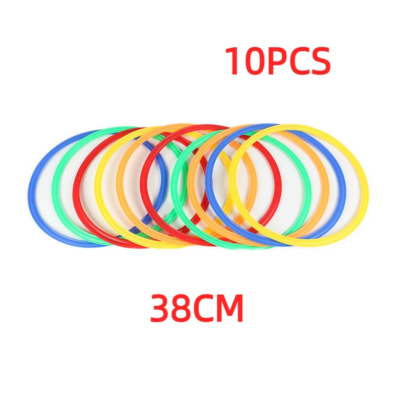10PCS Agility Training Rings – Speed & Footwork Training Equipment for Soccer & Sports