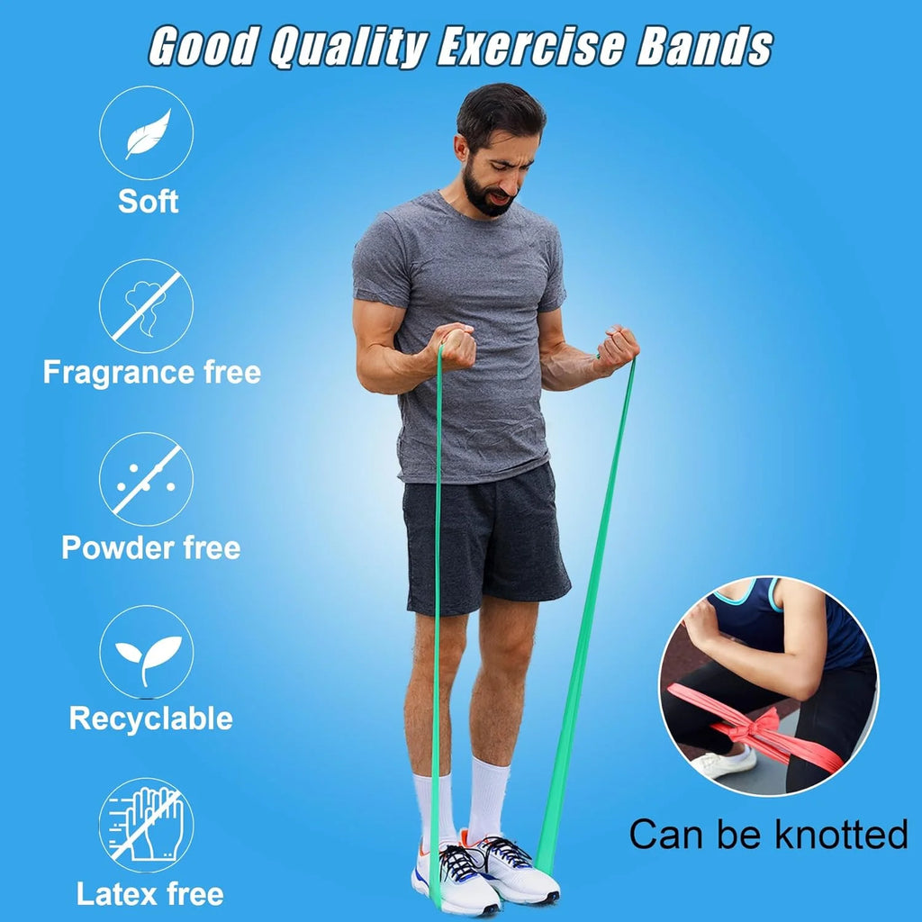 Heavy Resistance Band Set – Latex Strength Training & Pull-Up Assist Bands