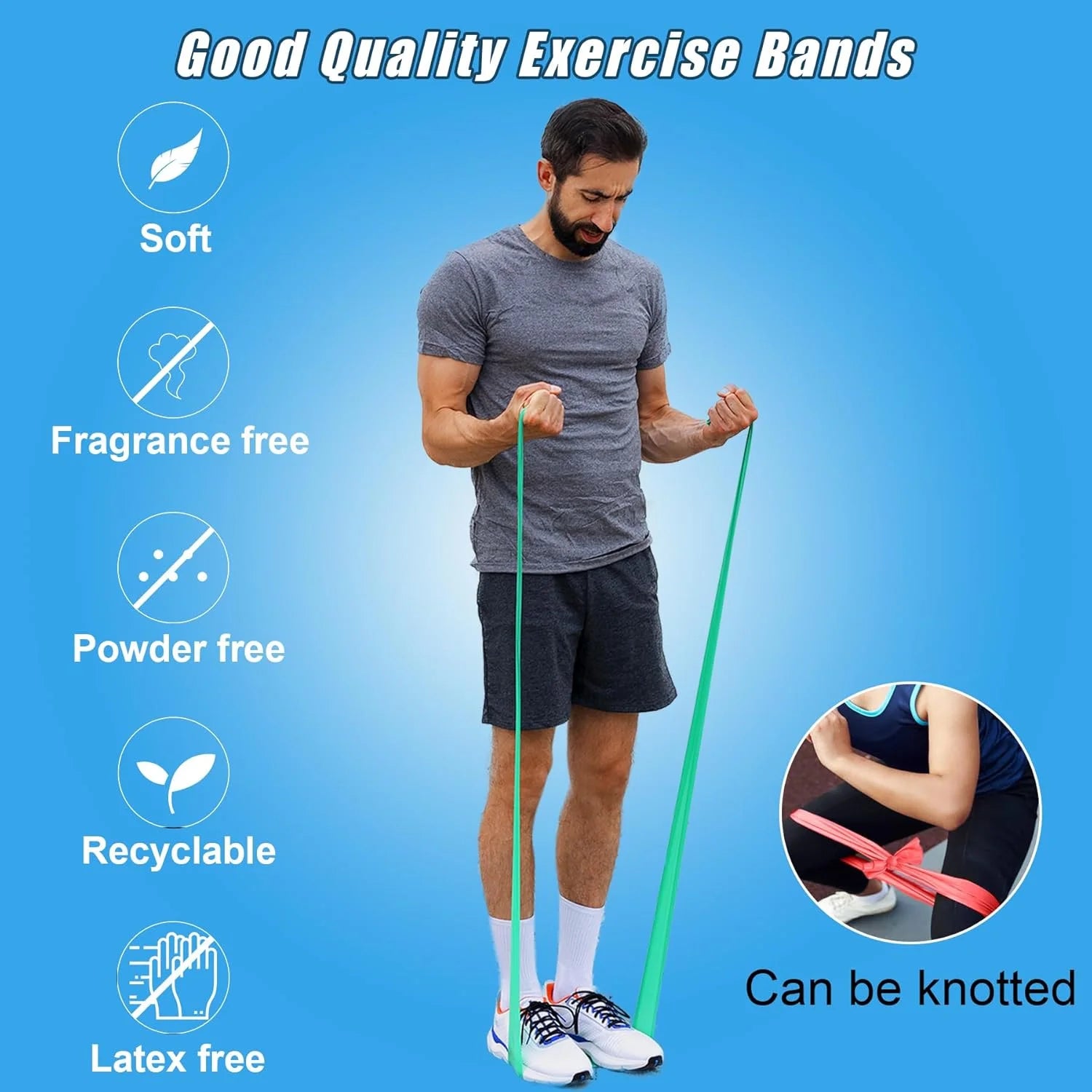 Heavy Resistance Band Set – Latex Strength Training & Pull-Up Assist Bands