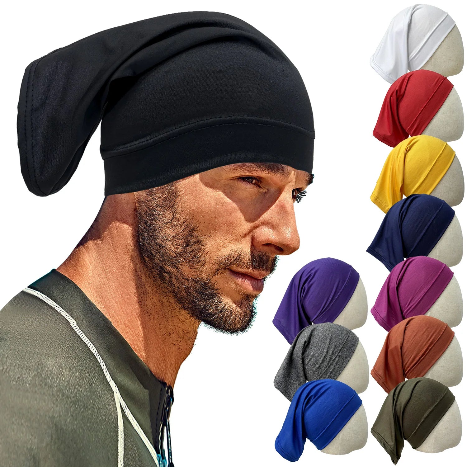 🧕 Stretch Hijab Undercap Turban for Men and Women