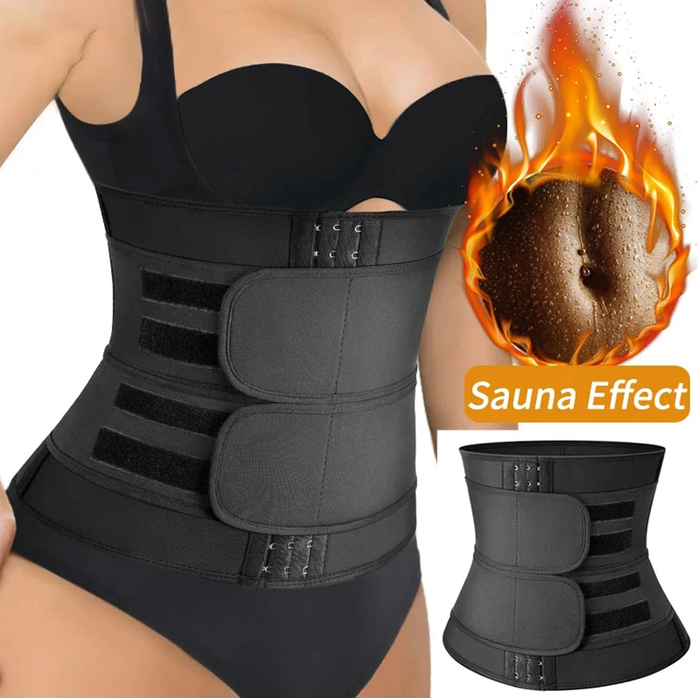 🏋️‍♀️ Waist Trainer Sauna Belt – Tummy Control Workout Girdle for Men & Women