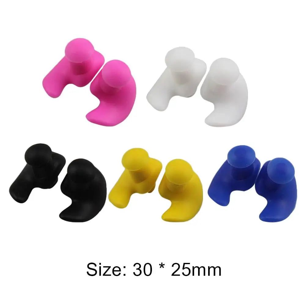 🧏 1 Pair Waterproof Earplugs – Soft Silicone Swimming Accessory