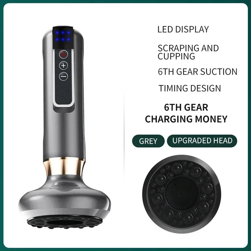Tricolor Electric Gua Sha Massager – Anti-Cellulite Vacuum Therapy Cup