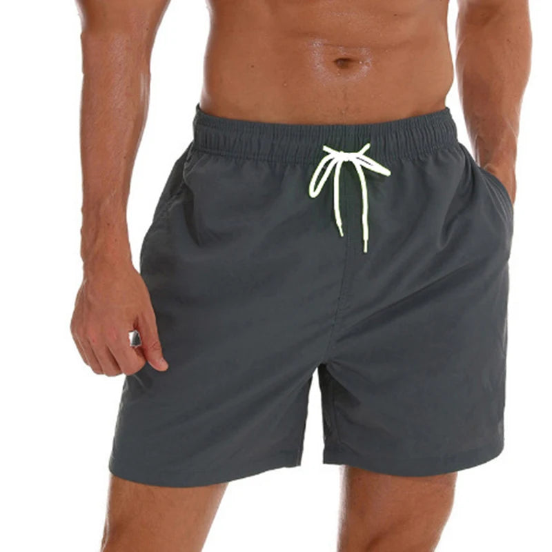 🩲 Men’s Swim Trunks with Mesh Lining – Soft & Breathable