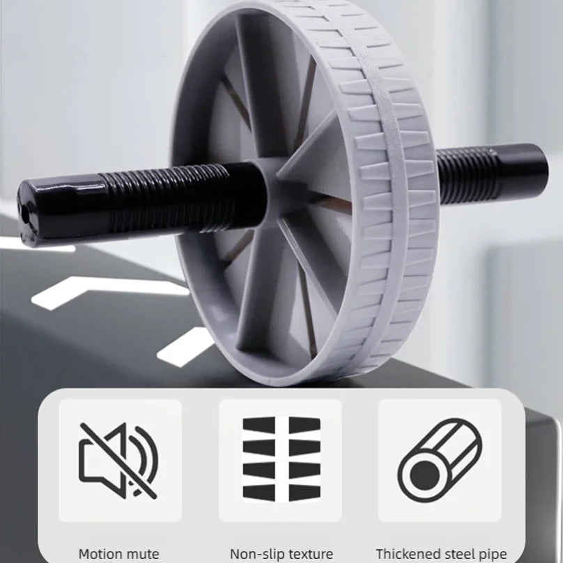 Ab Roller Wheel Heavy-Duty Non-Slip Silent Core Trainer for Home Fitness