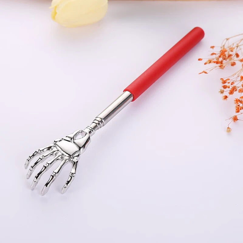 Telescopic Stainless Steel Back Scratcher – Extendable Claw Massage Tool