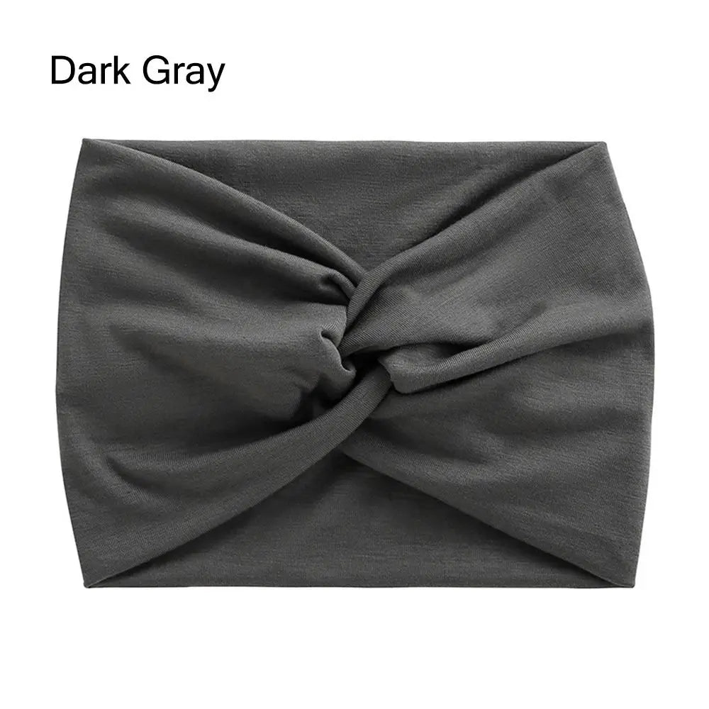Colorful Wide Workout Headbands – Extra Large Boho Turban Wraps