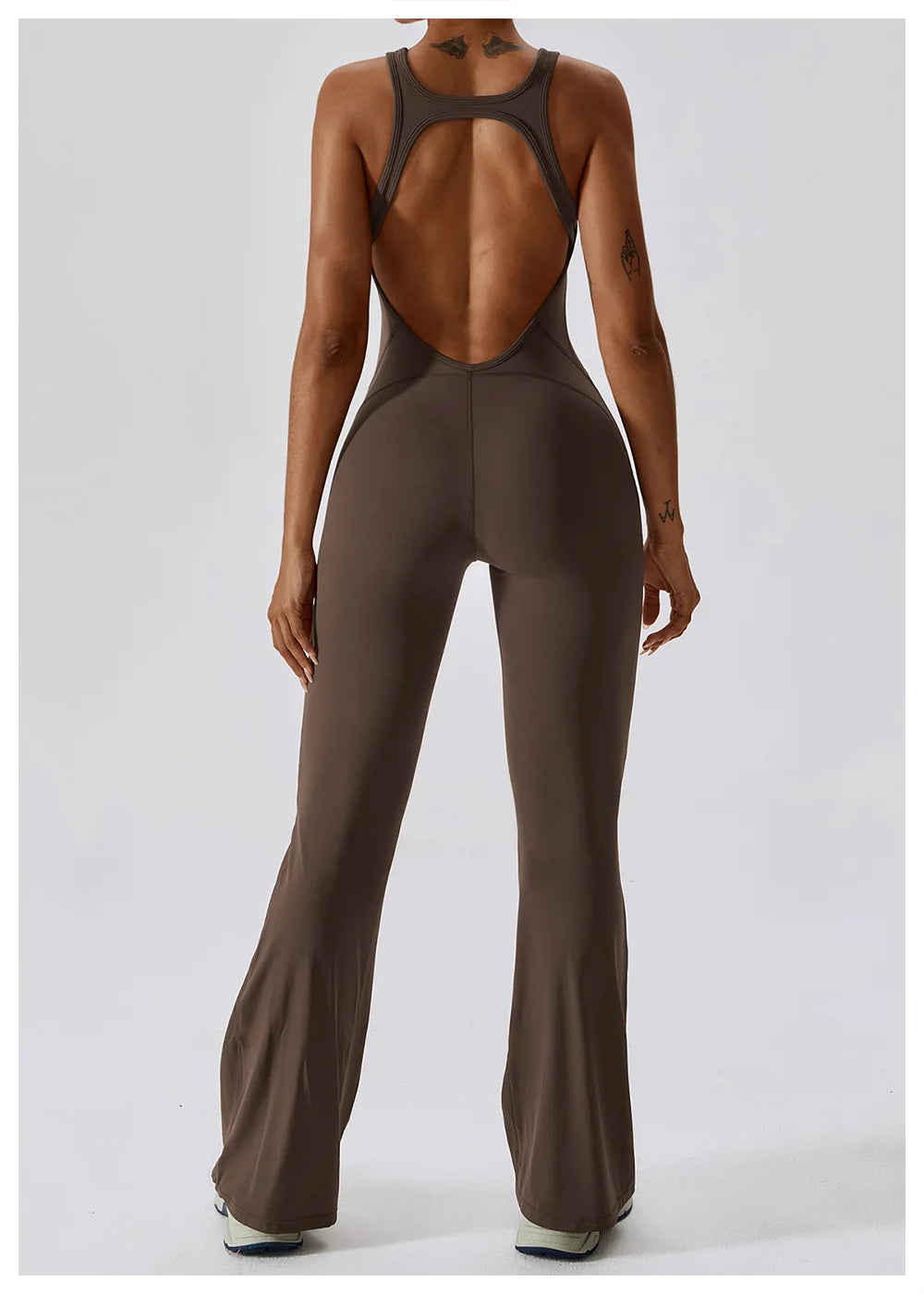 🧘 One-Piece Yoga Jumpsuit – Women’s Butt-Lifting Fitness Bodysuit