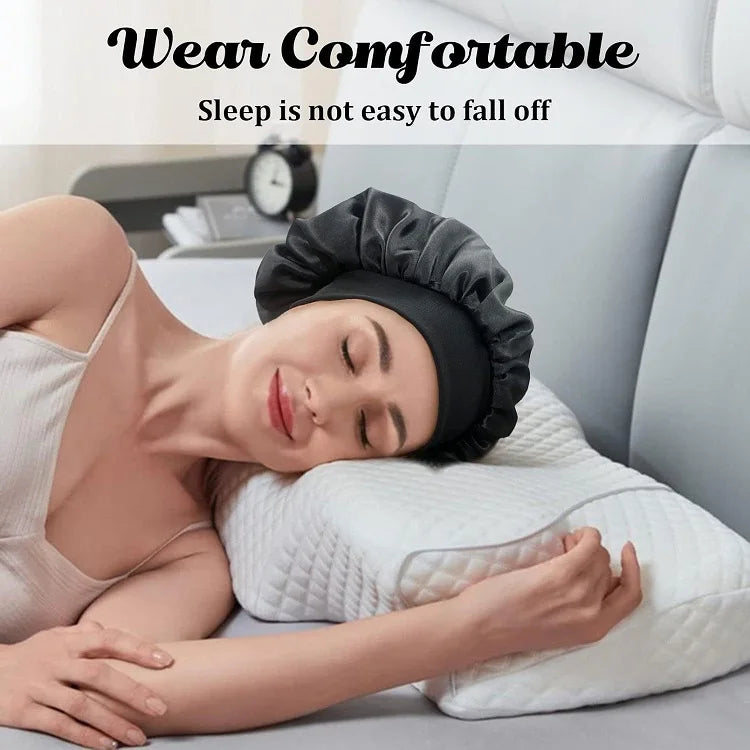 💤 Silk Satin Sleep Bonnet for Women (YM01)