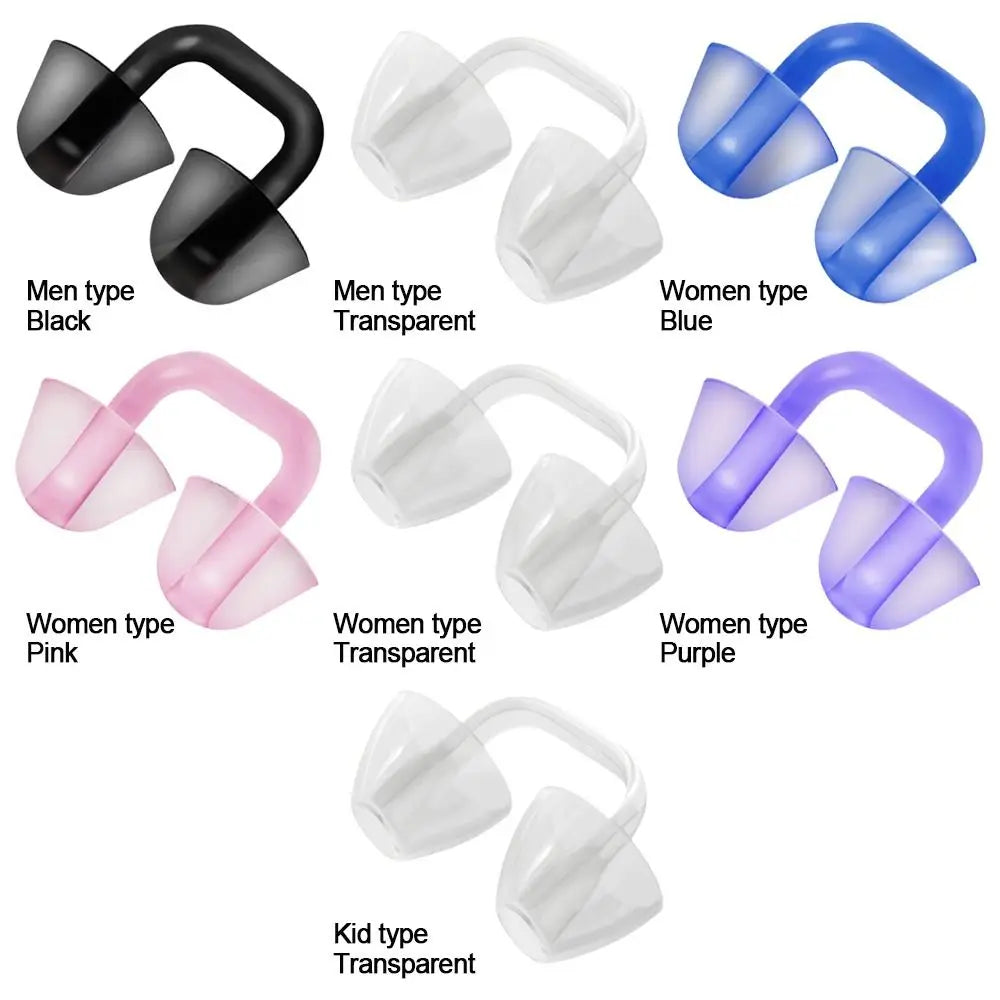 👃 Soft Silicone Nose Clip – Reusable Waterproof Nose Plug
