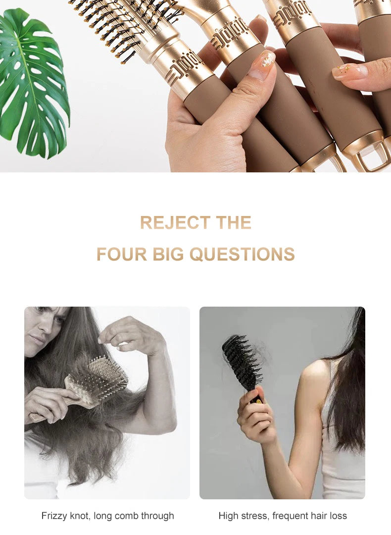 CALIYI Air Cushion Scalp Hair Brush – Anti-Static Oval Comb for Men & Women
