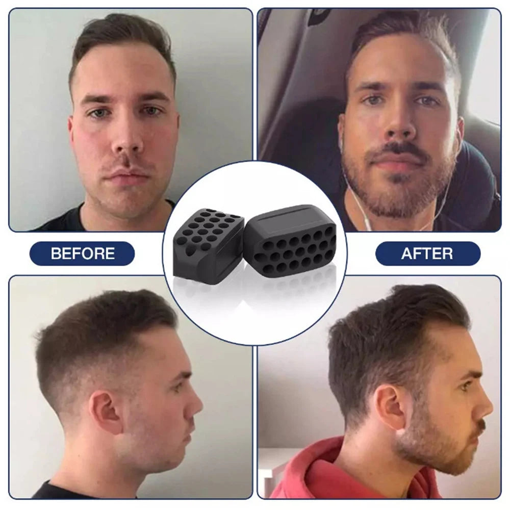 Silicone Jaw Exerciser (2-Pack) – Face & Jawline Trainer, BPA-Free