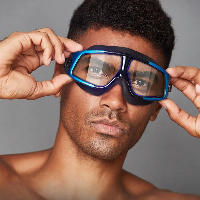 🥽 HD Anti-Fog Swimming Goggles – Large Frame