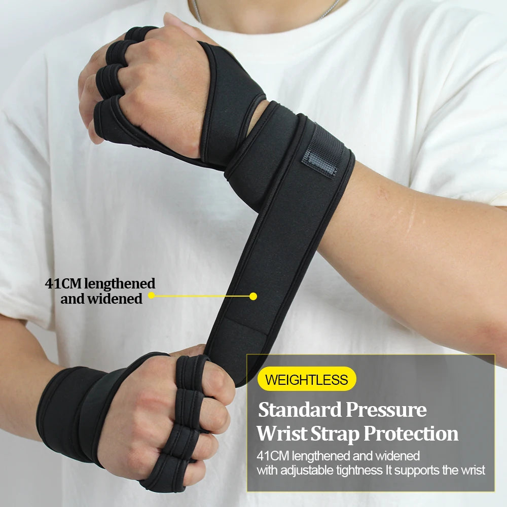 🧤 Fitness Gym Gloves for Men & Women – Anti-Slip Weightlifting & Training Gloves with Wrist Support