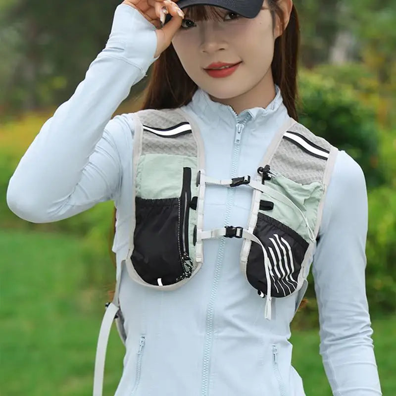 5L Reflective Hydration Running Vest – Lightweight Water Pack Marathon Cycling