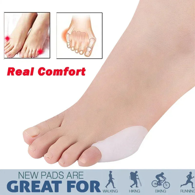 Silicone Gel Toe Separators – Bunion & Thumb Corrector for Pain Relief and Toe Alignment