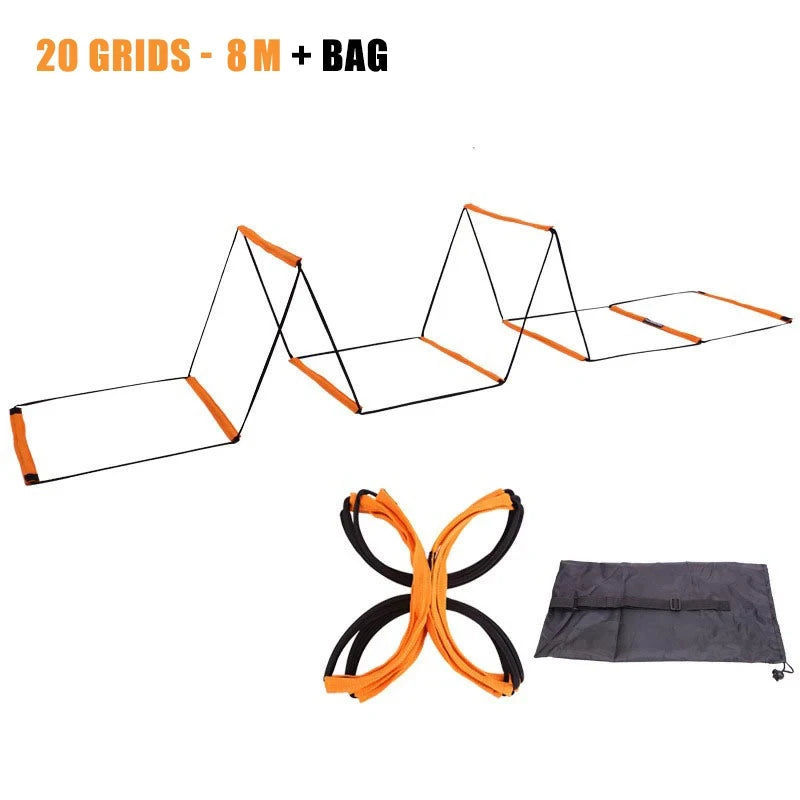 Dual-Use Agility Ladder – Football Soccer Speed & Jump Training Ladder for Sports