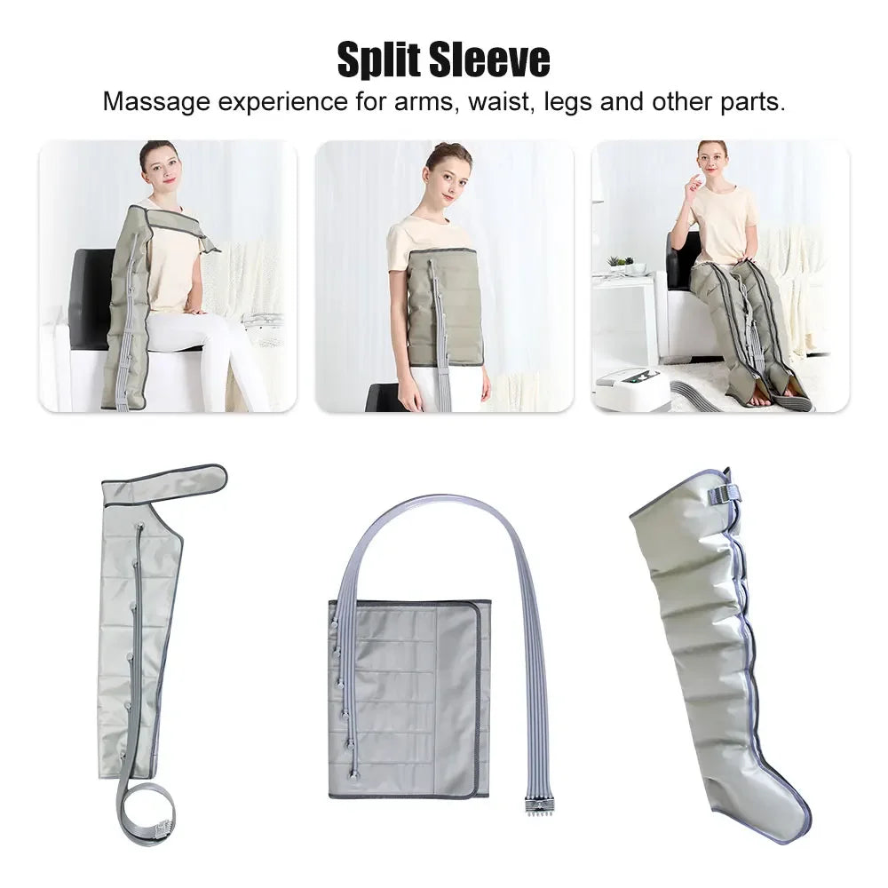 6-Cavity Air Compression Massager Parts – Leg Calf Waist Arm Lymph Drainage Accessories