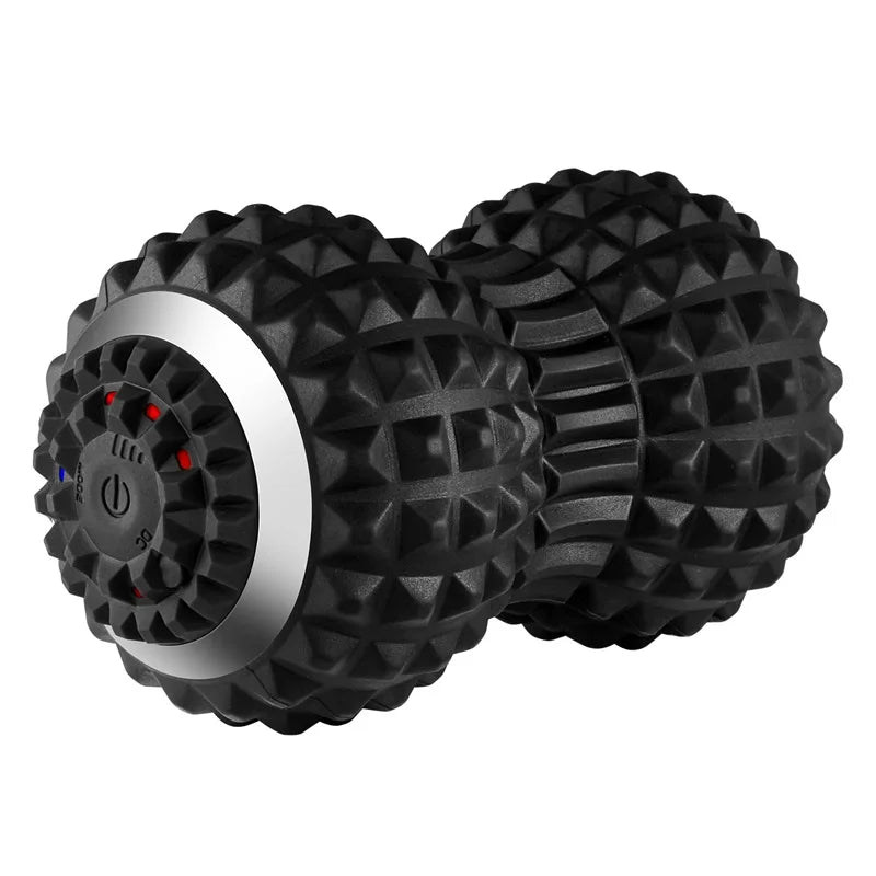 Vibrating Peanut Massage Ball – 4-Speed Electric USB Foam Roller Ball