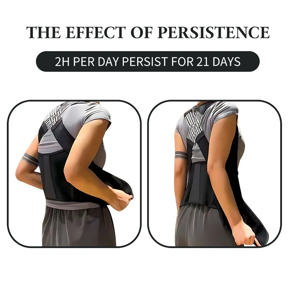 Magnetic Therapy Posture Corrector – Adjustable Shoulder & Spine Support Brace