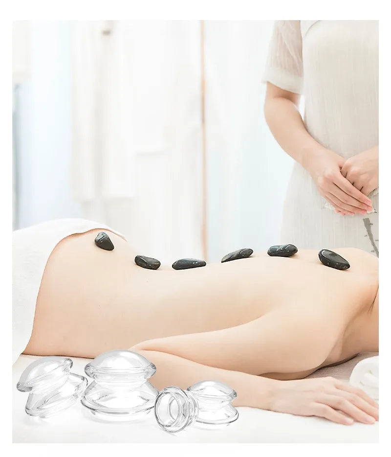 Silicone Vacuum Cupping Set – Anti-Cellulite Massage Gua Sha Cups for Body