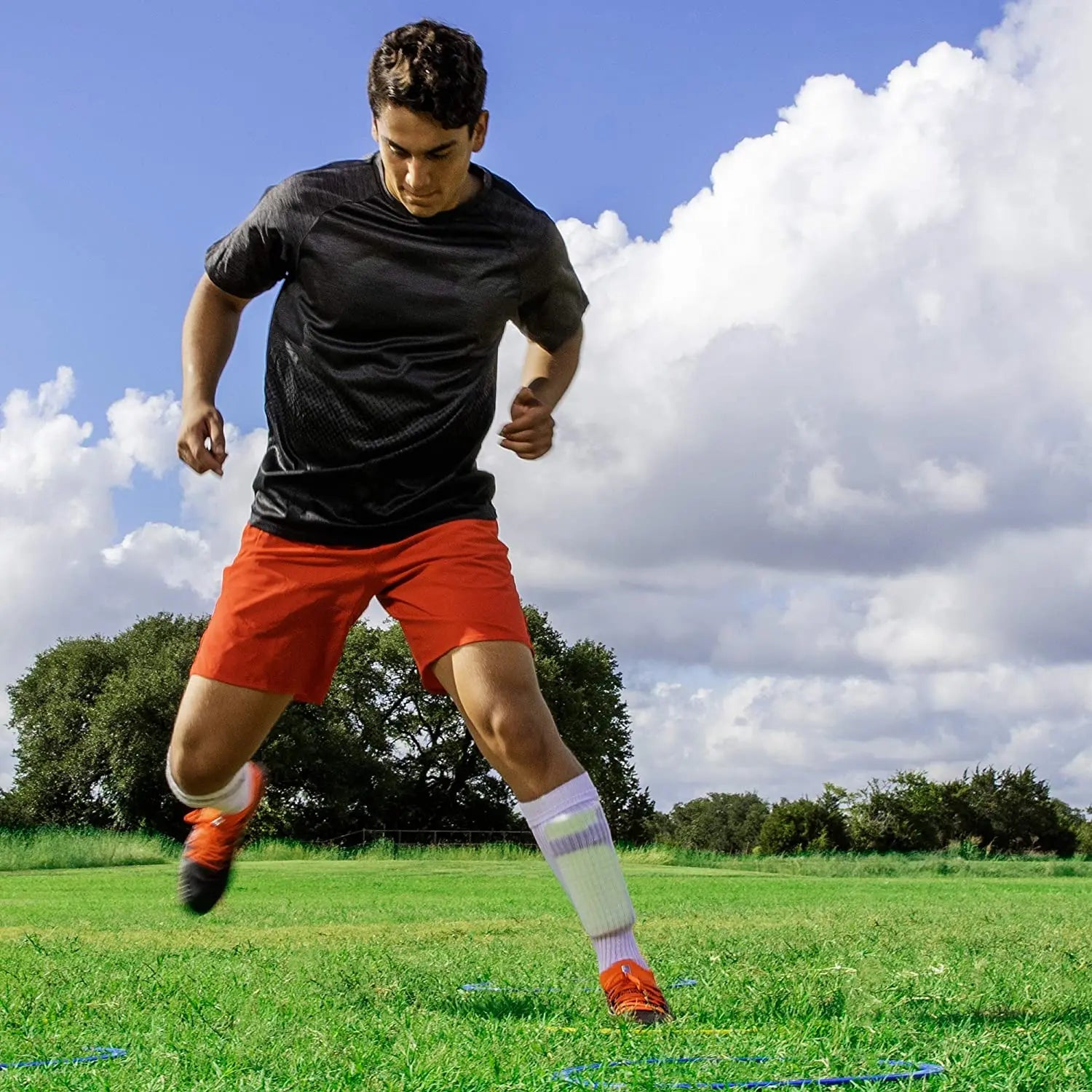 5/12PCS Agility Training Rings – Football Soccer Speed Ladder Sport Equipment