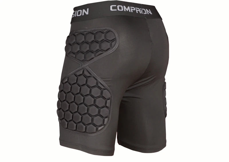 🩳 Goalkeeper Padded Shorts – EVA Sponge Hip Pad Protection Gear