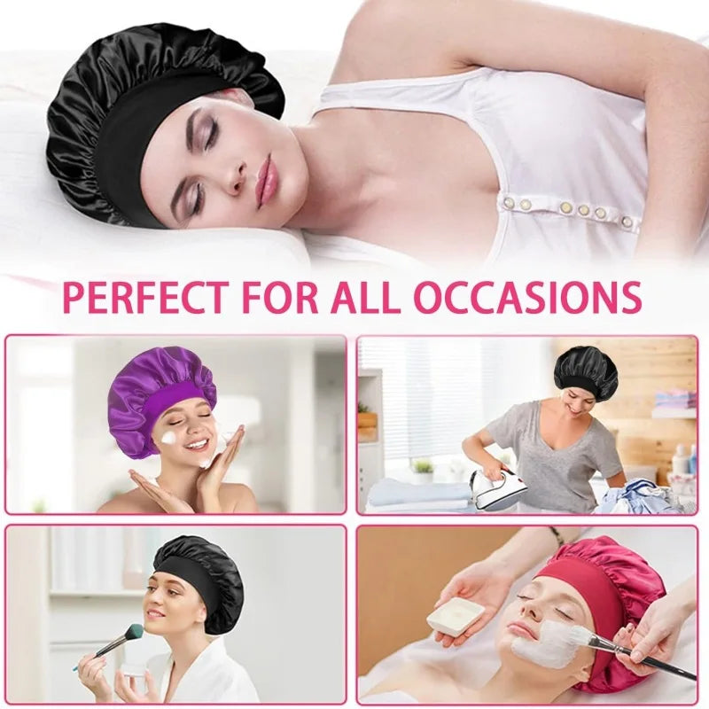 💤 Silk Satin Sleep Bonnet for Women (YM01)