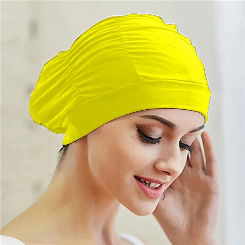 🏊‍♀️ Stretch Swimming Cap for Women & Girls