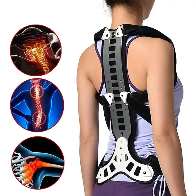 📏 Adjustable Back Brace – Posture Corrector for Women & Men with Spine Straightener