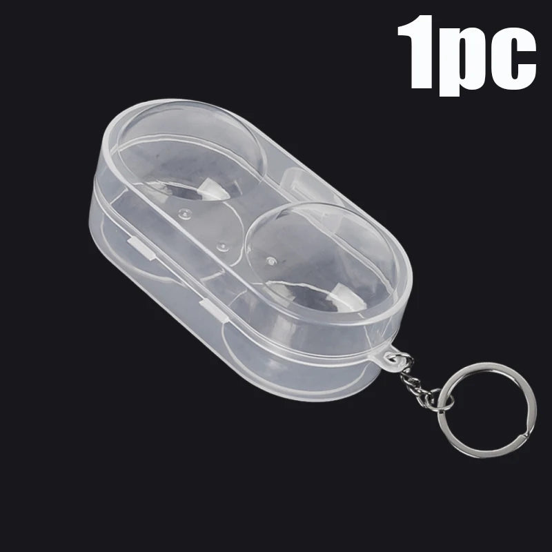 1–5pcs Ping Pong Ball Box – Hard Plastic Storage Case with Keychain