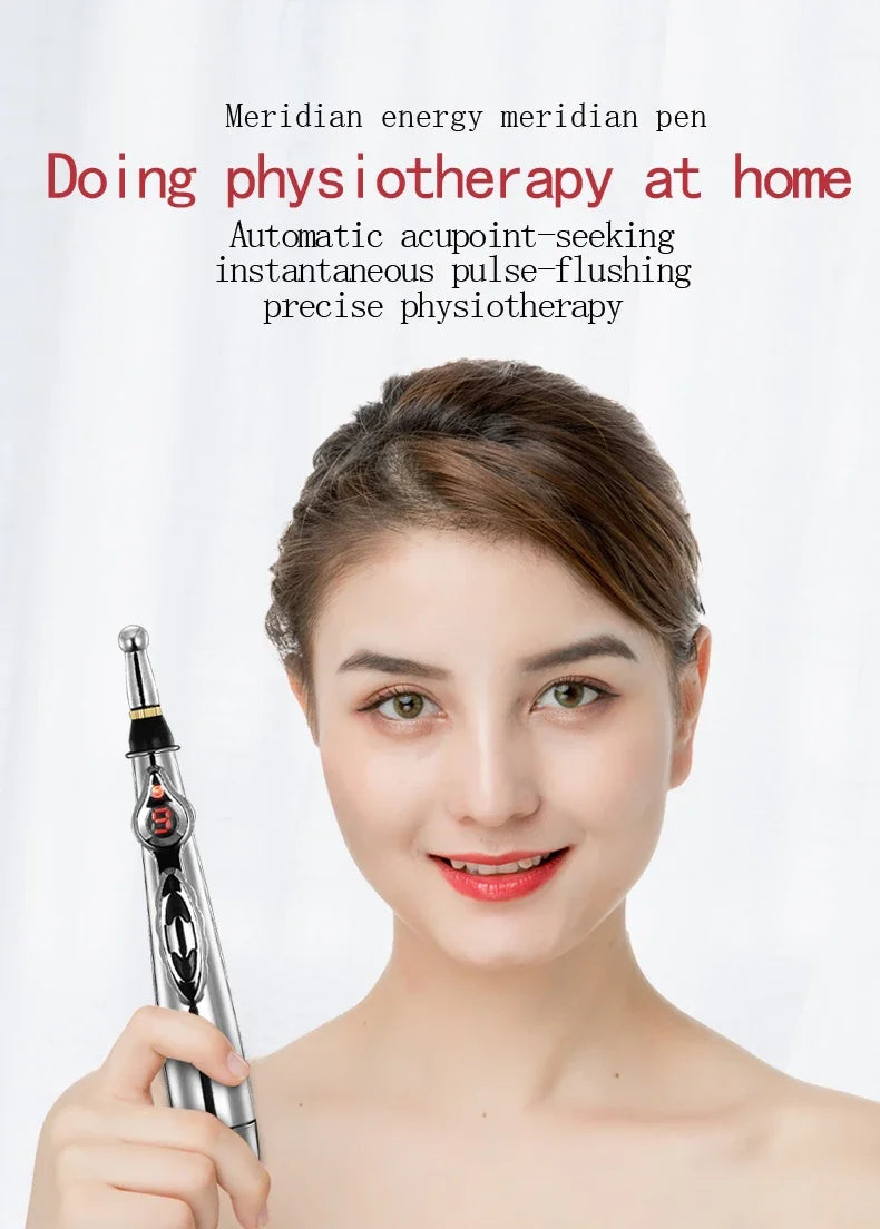 ⚡ Electric Acupuncture Massage Pen – Meridian Energy Laser Pen for Body Pain Relief