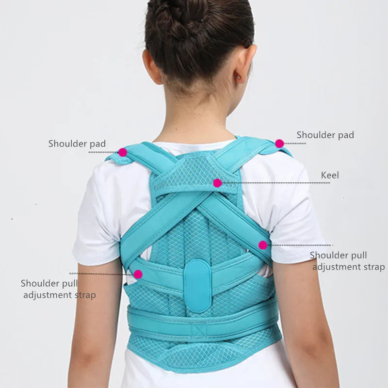 Posture Corrector Belt – Adjustable Shoulder & Waist Support for Adults & Kids