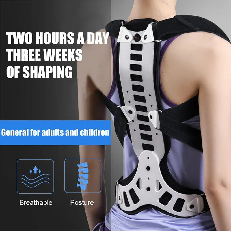 📏 Adjustable Back Brace – Posture Corrector for Women & Men with Spine Straightener