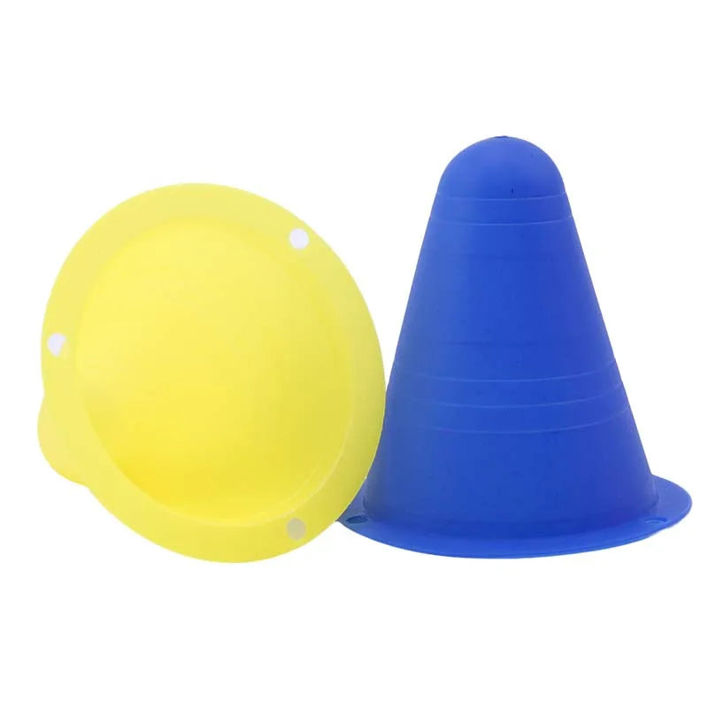 🚧 10PCS Skate Marker Cones – Soft Obstacle Cones for Rollerskates Football & Soccer